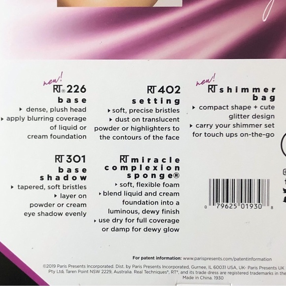 Real Techniques by Sam & Nic Limited Edition Metallic Shimmer Brush Set - Picture 5 of 7